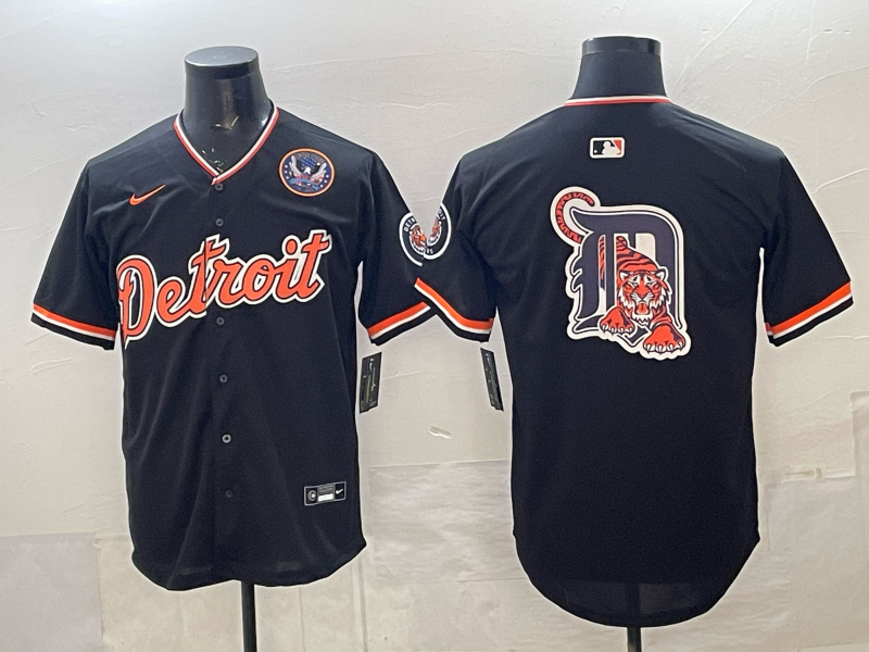 Men Detroit Tigers blank black Game Nike MLB Jersey14003